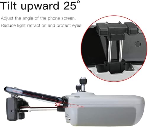 Miniatura 2 de RCGEEK 7.9" Tablet Clip Mount Holder Extender Kit Compatible with Autel EVO 2 Drone Controllers Removeable Extended Stand Accessory