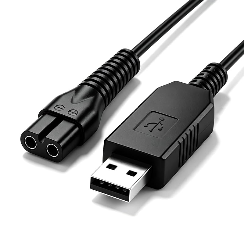 3.5V USB Charger for Cordless Hair Clippers, Stable Output Power Supply, Replacement Charging Adapter for Electric Hair Trimmers