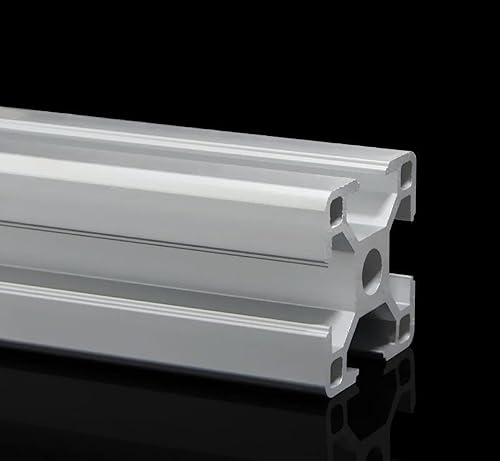 TEN-HIGH Perfil de extrusión de aluminio 3030 11.81 pulgadas11.811 in Estándar europeo para impresora 3D y CNC DIY (Cantidad 4 piezas, Grosor 0.071