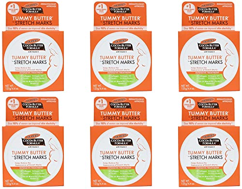 Palmers Cocoa Butter Tummy Butter 4.4 Ounce Jar (130ml) (6 Pack)