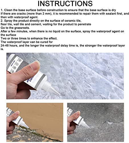 Super waterdicht anti-lekmiddel,dak buitenmuur zelfklevend afdichtmiddel,transparante waterdichte lijm Super sterke lijm voor badkamer tegel waterdicht (30ml) - Afbeelding 6