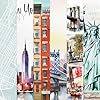 Paper House Productions 12" x 12" 9-Sheet Decorative Double Sided Paper Pack for Scrapbooking and Crafts - New York City #1