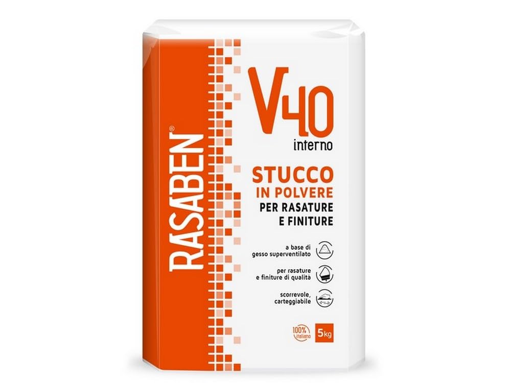 4PZ STUCCO IN POLVERE PER INTERNI V40 kg. 5