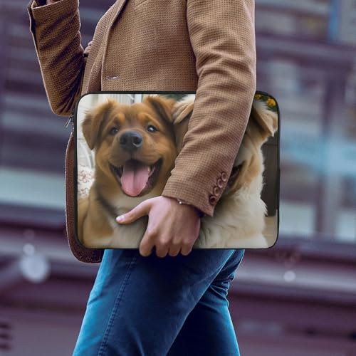 Funda slim impermeable para laptop 13 pulgadas con diseño de perros miniatura 6