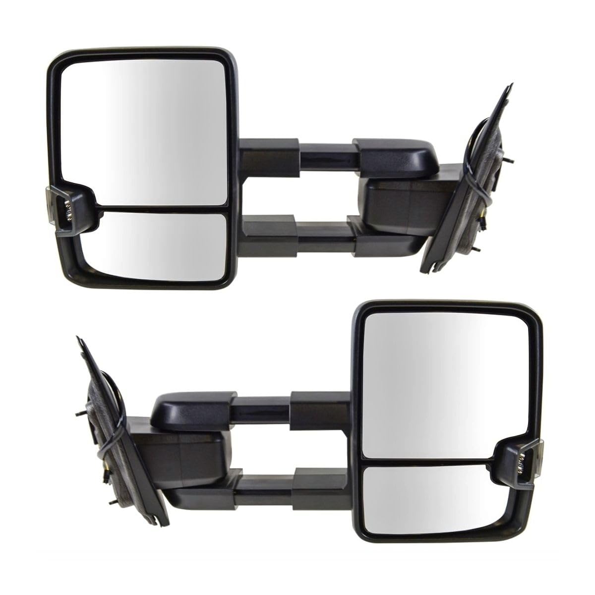 XIOUMAAN Tow Mirror Manual Signal Marker Spotlight Chrome for Chevy for Silverado 1500 Base 14 16 & High Country/LT/LTZ/WT 14-16 & LS/SSV 15-16 4pcs Towing