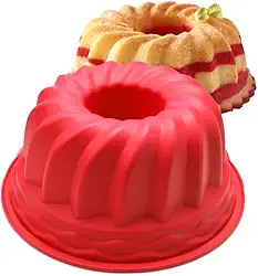 Forma Assadeira Silicone Bolo Pudim Antiaderente