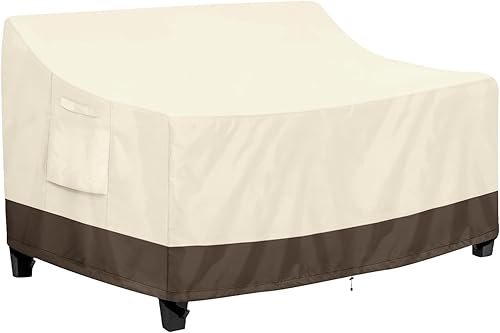 Miniatura 19 de PureFit Funda impermeable para sofá de exterior, funda para muebles de sofá de patio, funda de 3 plazas para exteriores con ventilación de aire y