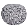 BIRDROCK HOME Round Pouf Foot Stool Ottoman &...