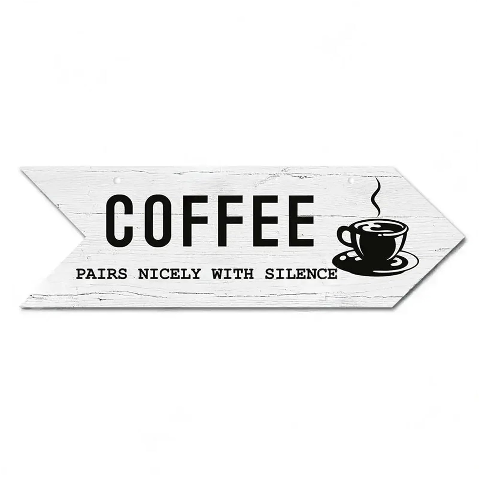 Vintage Arrow Sign Wood Wall Plaque Idea Panel For Cafe Decoration Irregular Hanging Coffee Wooden(Color18,39.8x13cm)
