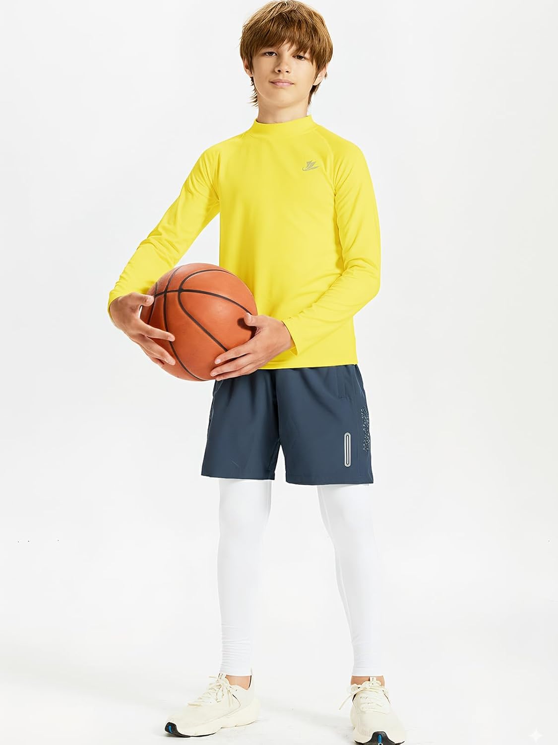 DEVOROPA Youth Boys Compression Thermal Shirt Long Sleeve Kids Fleece Baselayer Soccer Baseball Undershirt Slim/Regular/Husky - Image 3