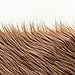 Qidkeo Faux Fur Fabric for Crafts, Gnomes, Animal Costumes, Cushions, Decorations Brown 10x10in