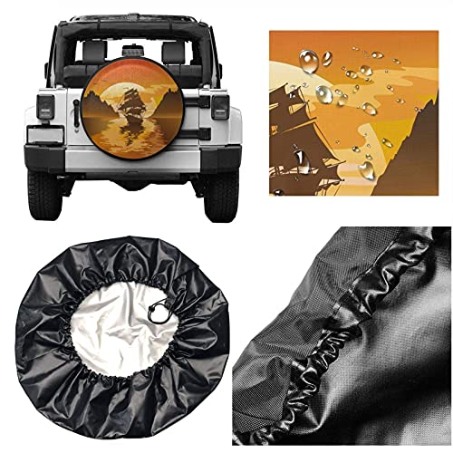 Hokdny Copriruota di Scorta 14inch,Copricerchi