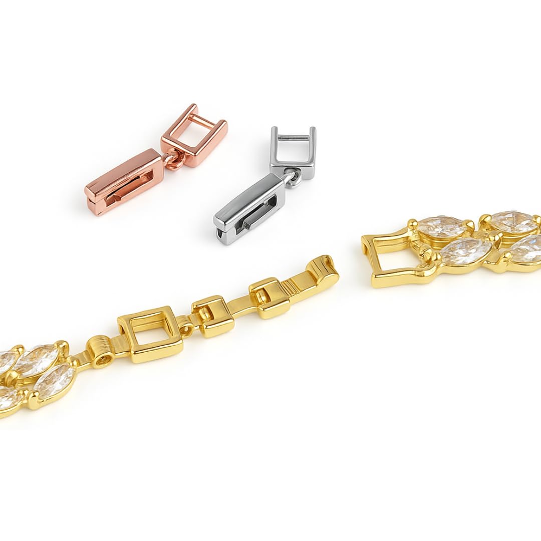 ONDEGO® Klappverschluss Verlängerung Zwischenstück für Kette
