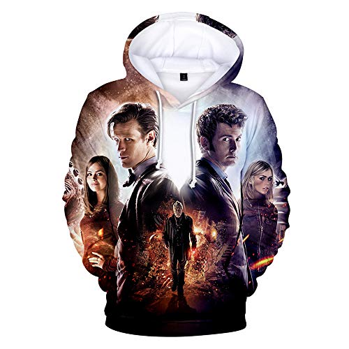 Doctor Who Hoodies for Men Police Public Call Box Costume Adult 3D Graphic