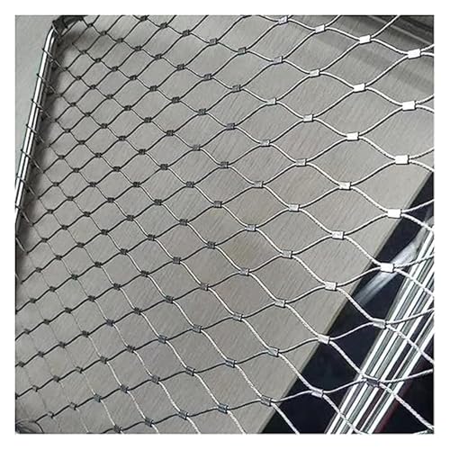 Malla de acero inoxidable 304 flexible de 3 mm para protección y seguridad en balcones