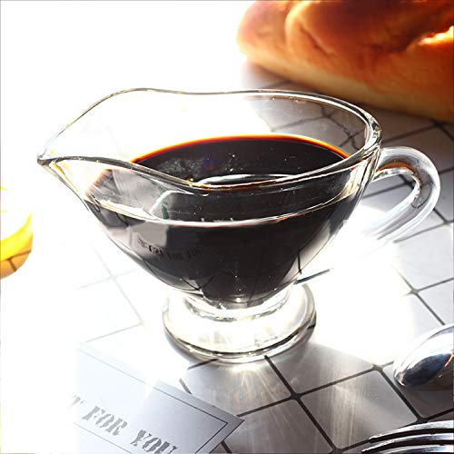 Yesland Y-GRAVYSAUCEBOAT-12OZ-2P 2 Pack 11 Oz Saucy Glass Gravy Dish With Handle, Clear Gravy Sauce Boat thumb #5
