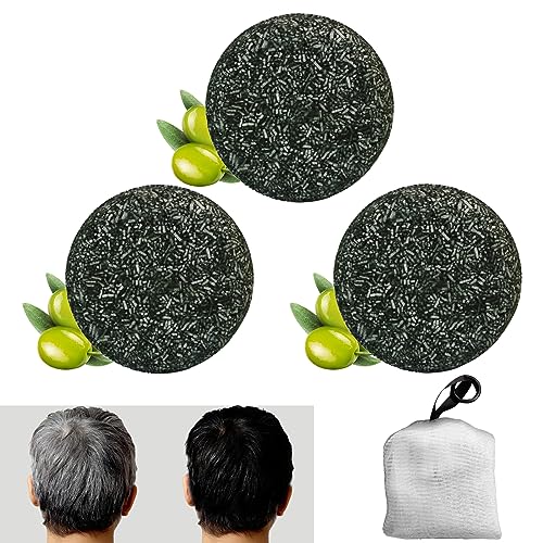 3 Piezas Jabón Brillo Gris Jabon Para Canas Champú Sólido en Barra Cabello Gris Brillo Revitalizador de Cabello Grey Shine Jabón Capilar Natural Para Canas, 1 Red de Burbujas