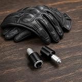 2 sztuki końcówek kierownicy motocyklowej, czarne, uniwersalne obciążniki 22 mm, rura drążona, CNC, aluminiowe zaślepki na kierownicę do otworów wewnętrznych 17-22 mm, zaślepki do rowerów sportowych