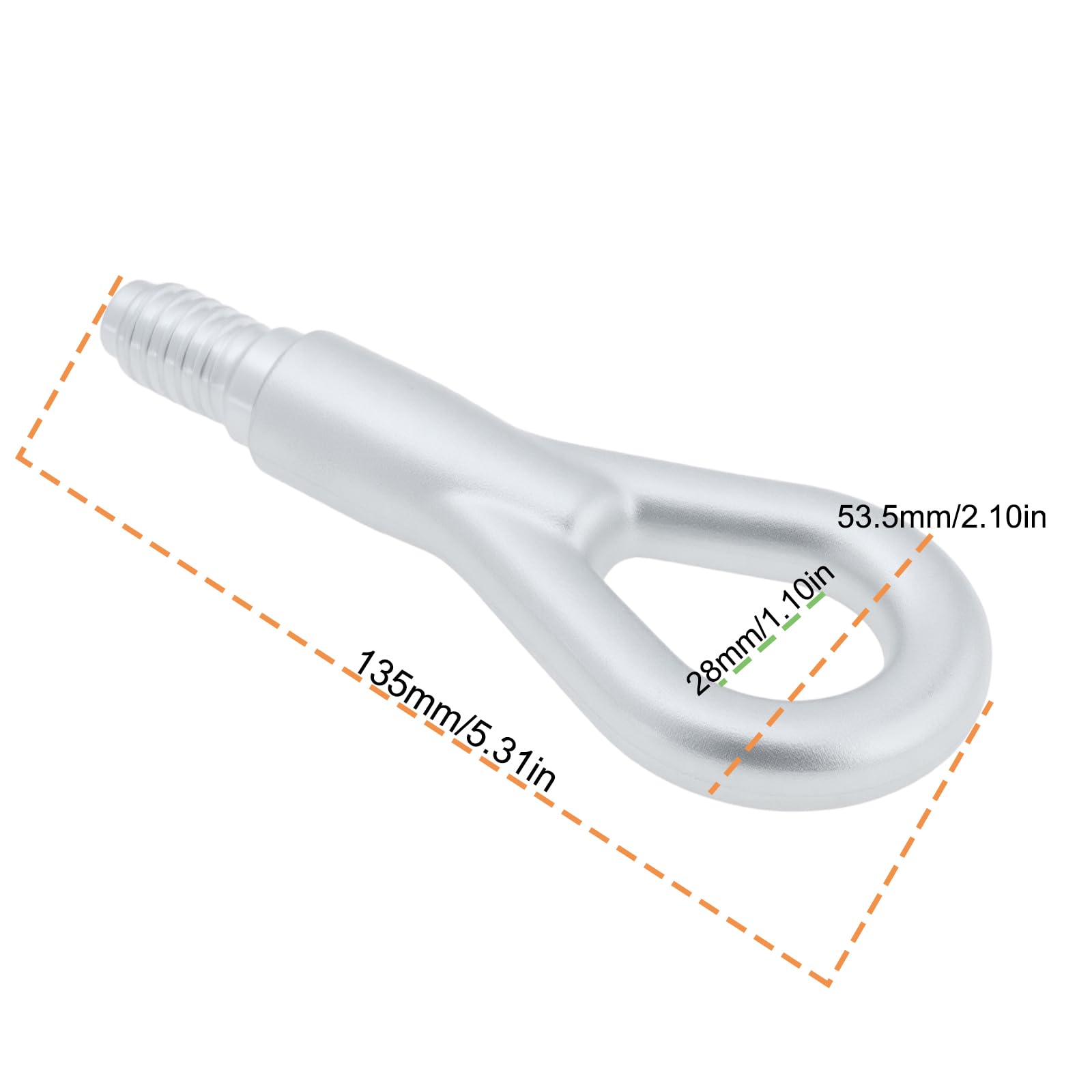 Gancio Di Traino Per Auto Occhiello Di Traino M15x3.0 Filettatura Destra Compatibile Con BMW 3 E36 E46 5 E39 8 Z3 Mini Smart ForTwo W450