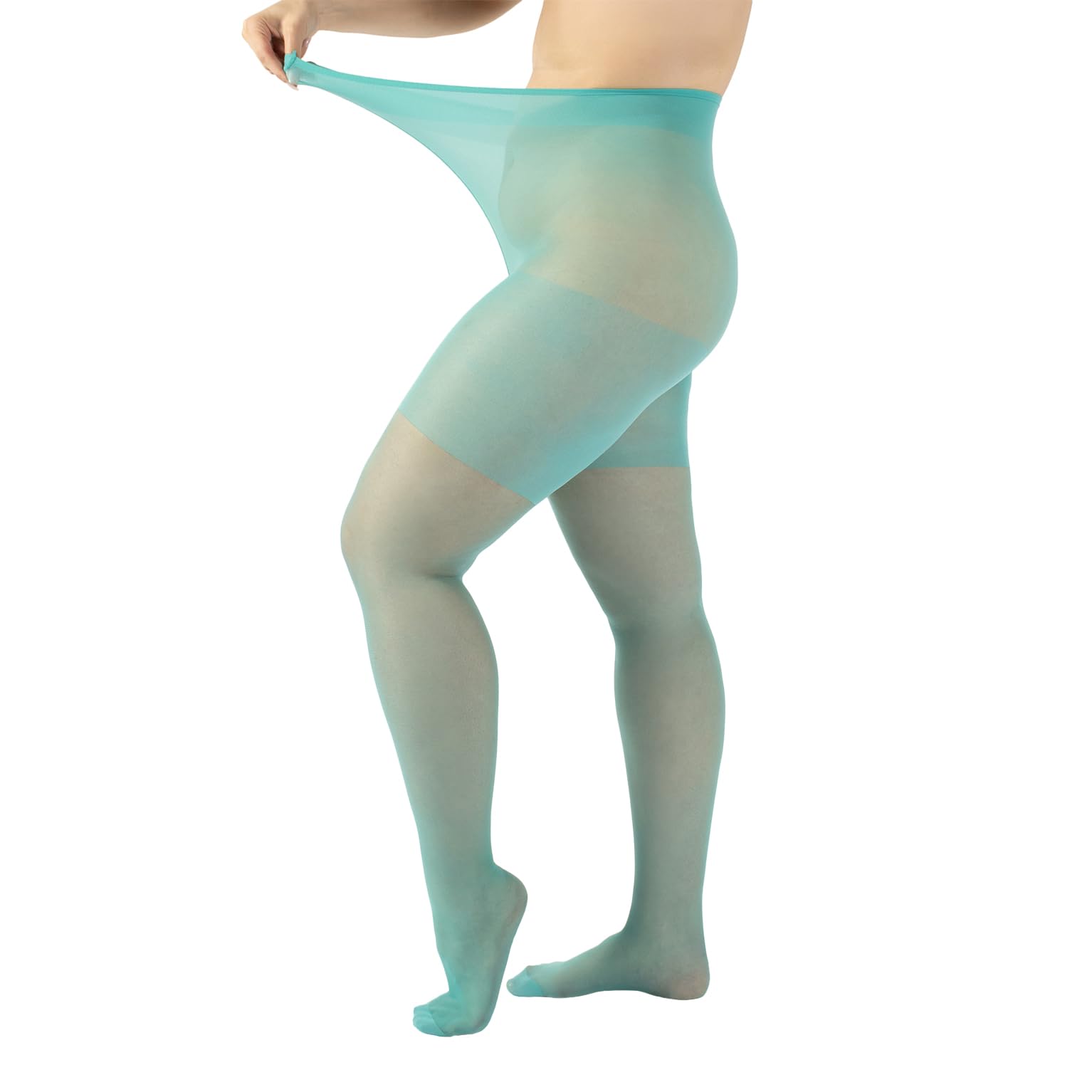 CALZITALY Gepunktete Strumpfhose, Curvy Strumpfhose für Große Größen, Feine Strumpfhose, XL, XXL, 3XL, 4XL | 20 DEN | Made in Italy