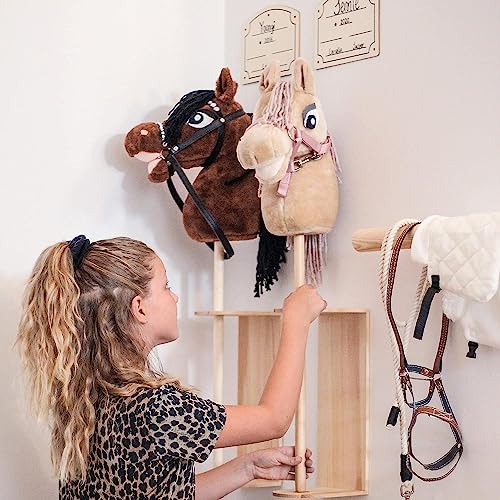 Panduro Hobby Horse | Einhorn Outfit Kit | Glitter Thema mit Einhorn Horn | Zubehör für Steckenpferde | Silber