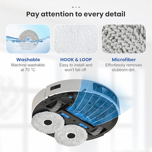 Image of 22 Pcs Accesories Kit for ECOVACS DEEBOT T30S / T30S PRO / T30S AI / T30S AI CARE Vacuum, Replacement Parts Include 1Rubber Brush, 4 Filters, 6 Pads, 6 T30S Dust Bag, 4 Side Brush and 1 Cleaning Tool