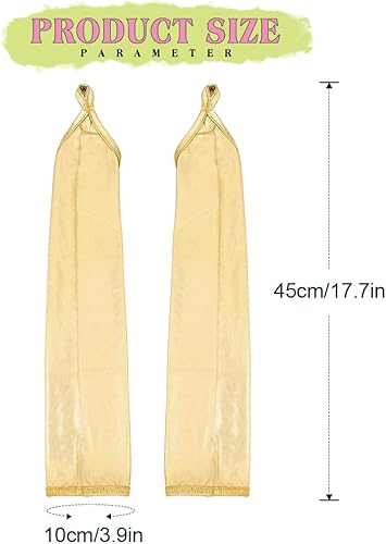 Miniatura 2 de Guantes holográficos para mujer, sin dedos, metálicos, hasta el codo, brillantes para disfraz de noche