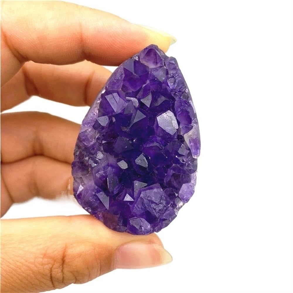 MDBJTCYZN Stone 1PC Uruguay Amethyst Cluster Egg Rough Gemstone Raw Ore Crystal Quartz Crystals