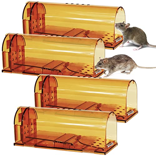 ChenFec Traps de Souris 4 Pack Souris - Catcher à