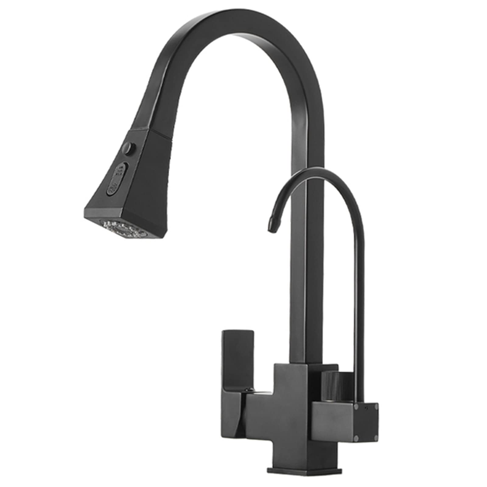 Robinet de cuisine eau potable à bec pivotant 360 et douchette 2 modes