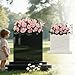 Headstone Saddle Flower - Spring Grave Tombstone Decorations Never Blown Away, Gravestone Floral Pink, All-Weather Tribute for Your Loved Ones, for Valentine's Day, Mother's Day, Memorial Day Etc