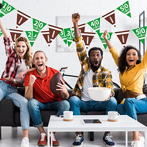 Football Decorations Bunting American Football Theme Triangle Flags Banner for Birthday Party Decorations - Image 3