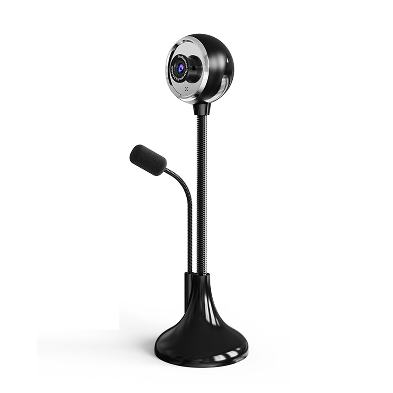 Câmera de mesa USB Stand-Up, 1080p (2K) 30hz HD Streaming Webcam com microfone, câmera