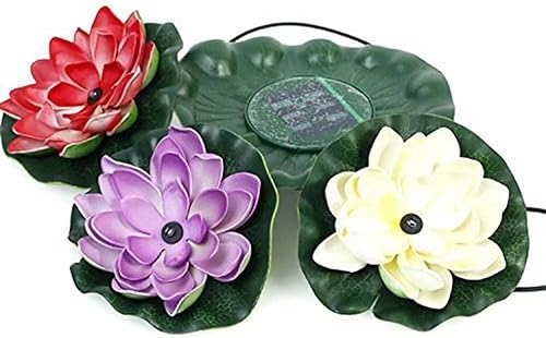 Miniatura 2 de Flor de loto LED flotante Superdream alimentado por energía solar - Un toque de luz para la alberca el estanque el jardín - Iluminación nocturna