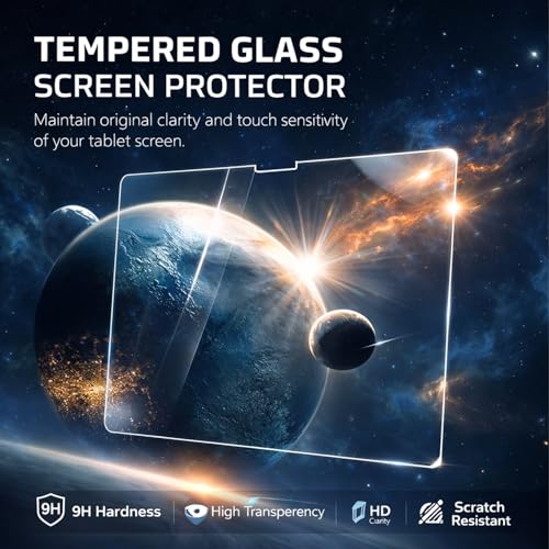 Image of Premium Tempered Glass Screen Protector for iPad Pro 11-Inch (M4, 2024) | 9H Hardness | Anti-Scratch & Anti-Fingerprint | HD Clear | Easy Installation