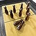 TORPSPORTS Tabletop Shuffleboard Bowling Pin Set Portable Shuffleboard Bowling Pin Game,Solid Wood Shuffleboard Bowling Curling Games- Easy Carry