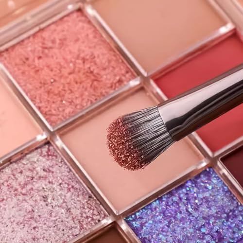 Brosses de maquillage à double face, pinceau de maquillage à double extrémité, 4 pièces Small Makeup Brush Set avec boîtier, Kit d'outils cosmétiques avec éponge de nettoyage, fondation et – Image 6