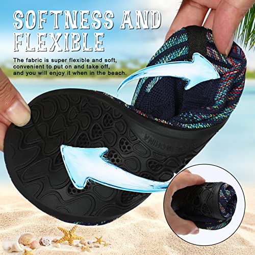 Image of ANLUKE Water Shoes for Women Men Quick-Dry Swim Shoes for Pool & Beach | Breathable knit upper with a flexible barefoot feel; ideal for pool, beach, swim, yoga or slippers.
