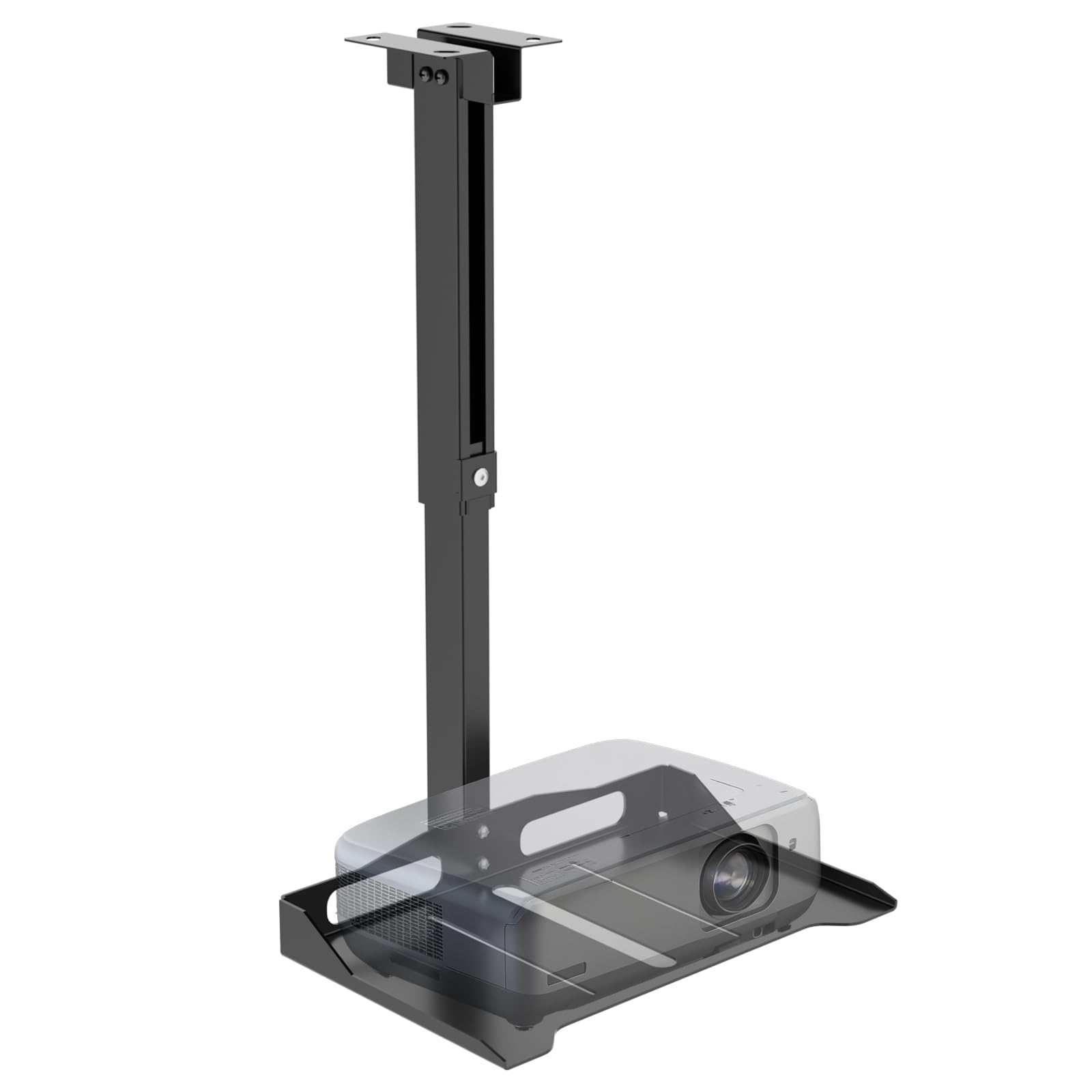WALI Support de Plafond Réglable en Hauteur pour Vidéoprojecteur, Montage Mural et Plafond, Charge jusqu'à 10 kg