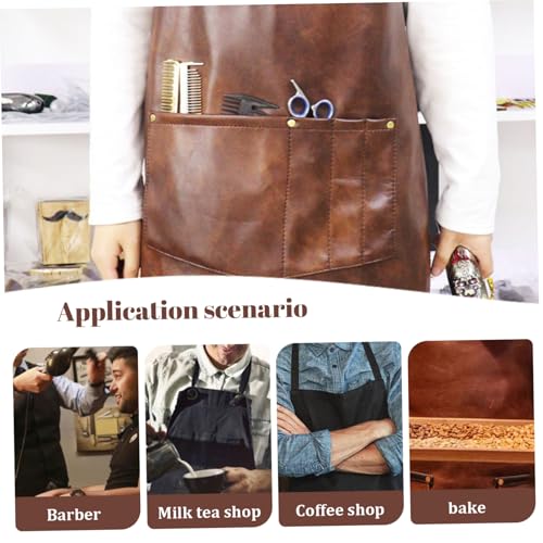 Tablier de chef avec poches réglables imperméable pour cuisine homme - 4