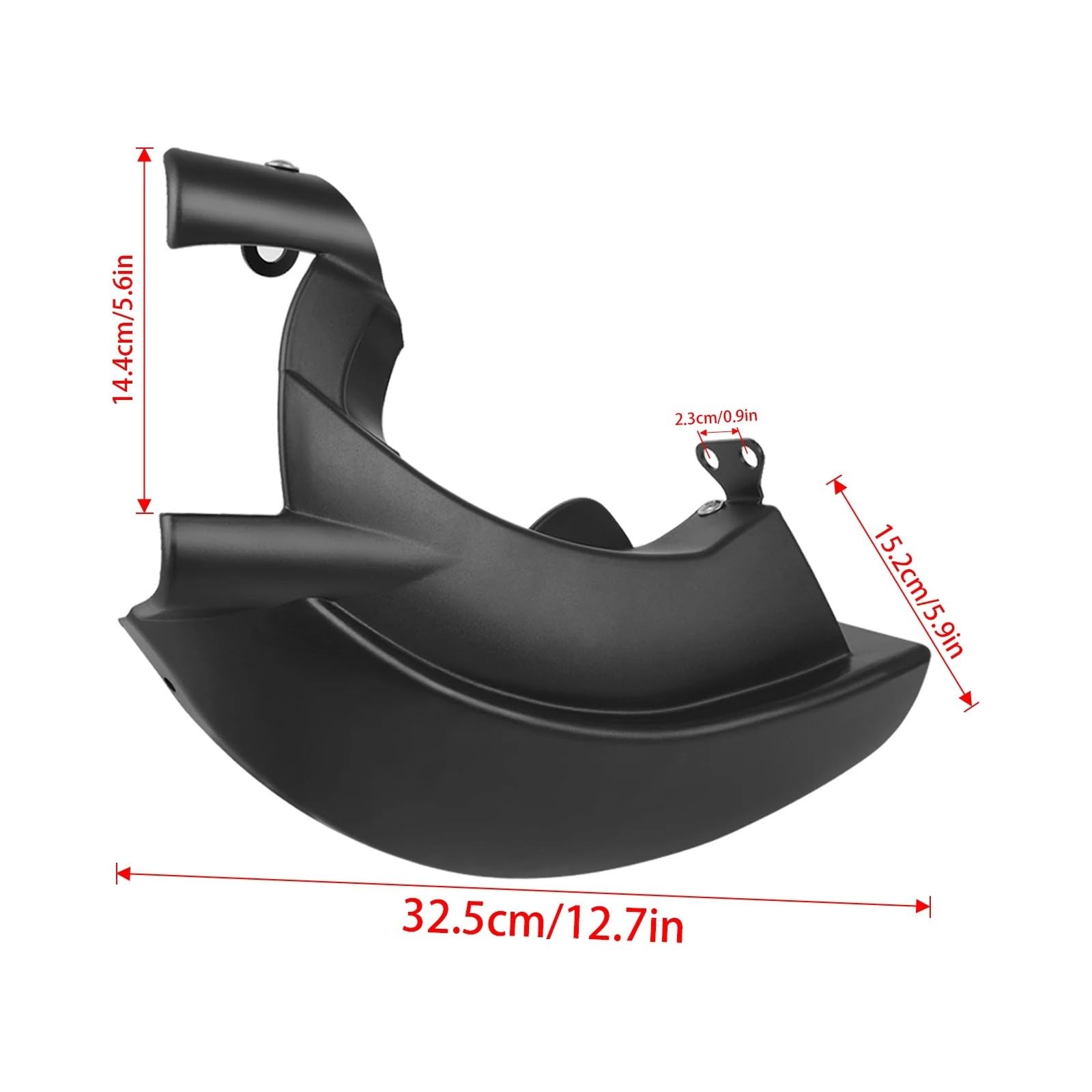 Compatible con Cubierta Lateral refrigeración Pinza Freno ABS | Ajuste la dirección del flujo de aire y evite que los desechos del camino bloqueen la ventilación.(Glossy black)