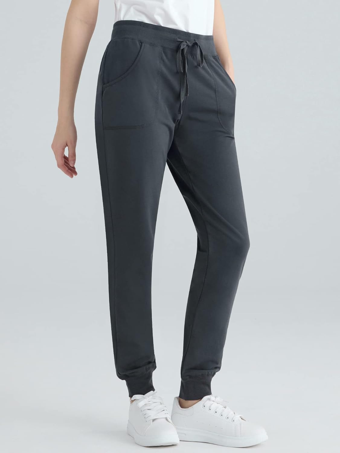 Weintee Women's Cotton Jersey Pocket Joggers - Image 2