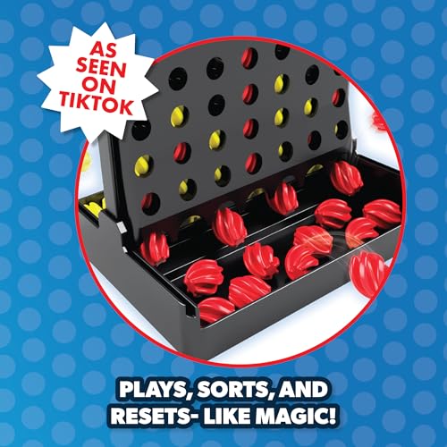 Image of Auto Reset - 4 in a Row Board Game - Board Games for Family Night - Strategic Game Play - Multi-Player Board Games - Ages 6+