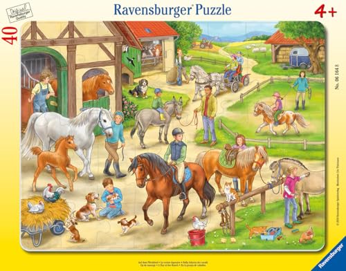 Ravensburger - Puzzle Cadre 40 pièces - Le Centre équestre