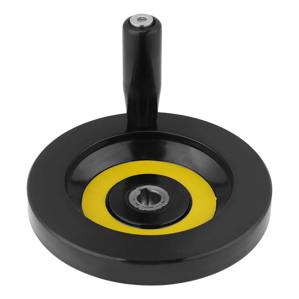 Lathe milling Hand Wheel Revolving Handle Hand Wheel Lathe Milling Machine Rear Ripple Hand Wheel with Revolving Handle Used in Hardwarehandle (12 * 125mm)