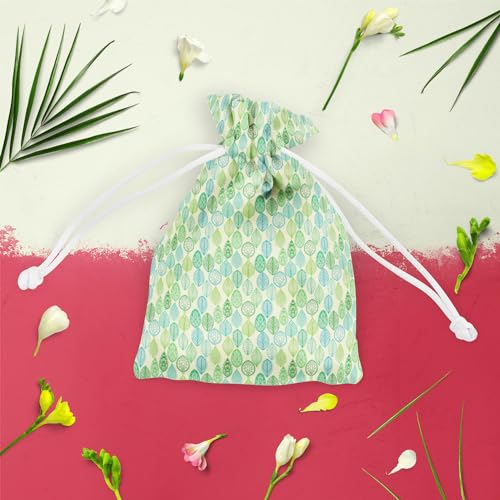 Image of ArtzFolio Vintage Ornate Leaves | Pouch Wrist Potli Bag | Bag for Weddings & Casual Parties