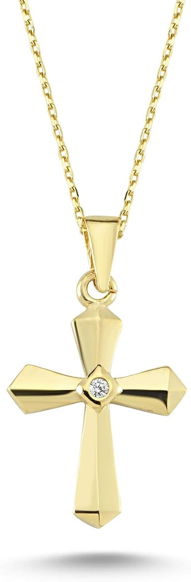 Wish Carat 14k (585) Gold Cross 