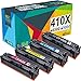 Price comparison product image Do it wiser 410A Compatible Toner Cartridge Replacement for HP 410A CF410A 410X CF410X for HP Color LaserJet Pro M477fdw M477fnw M477fdn M452nw M377dw M452dn M452dw (Black Cyan Magenta Yellow, 4-Pack)