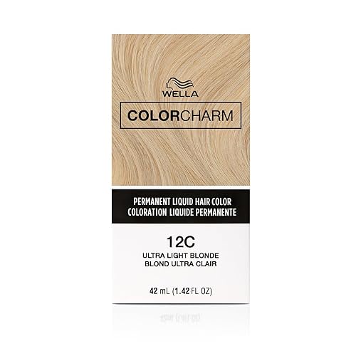 Wella Color Charm - Tinte líquido permanente para el cabello para cobertura de canas 12AA rubio nórdico