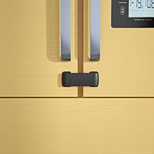 SAFELON 2 Pièces Baby Safety Serrure de porte de réfrigérateur français, Serrure de réfrigérateur à double porte à l’épreuve des enfants (Noir)